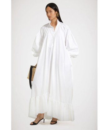 Maxi tiered dress in organic cotton vous aussi creer 