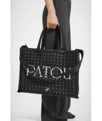 Large Patou tote in eco-friendly quilted nylon Dans la société mordern