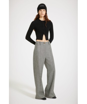 Iconic long trousers in textured wool de votre