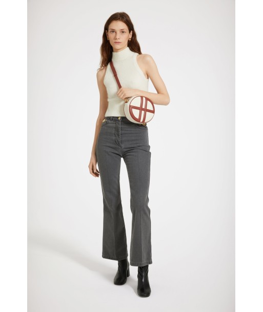 Flared trousers in organic cotton denim outlet