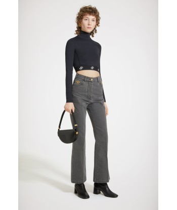 Flared trousers in organic cotton denim outlet