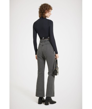 Flared trousers in organic cotton denim outlet