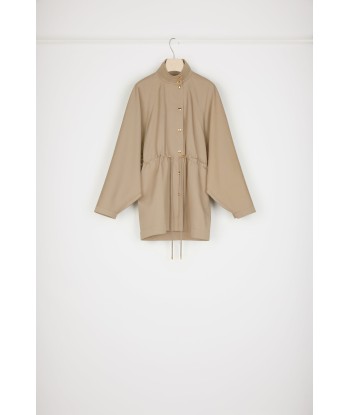 Drawstring parka in organic cotton gabardine outlet