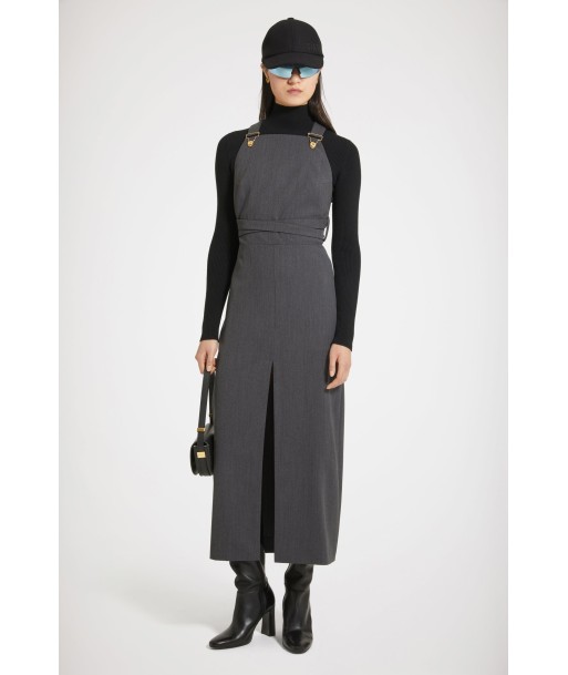 Dungaree midi dress in technical wool twill sélection de produits