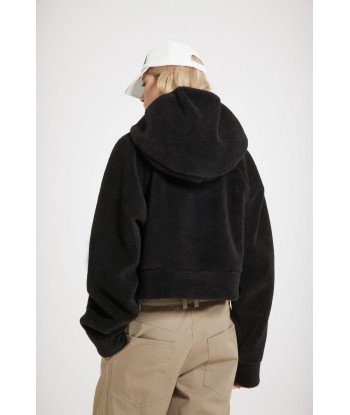 Faux shearling Medallion hoodie in recycled polyester votre