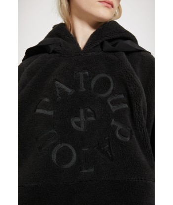 Faux shearling Medallion hoodie in recycled polyester votre