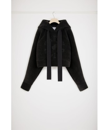 Faux shearling Medallion hoodie in recycled polyester votre