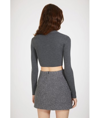 Mini skirt in wool-blend bouclé Livraison rapide