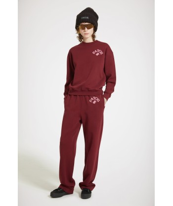 Bouclette embroidery tracksuit trousers in organic cotton prix