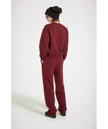 Bouclette embroidery tracksuit trousers in organic cotton prix