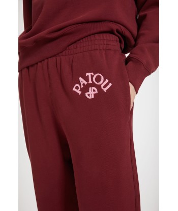 Bouclette embroidery tracksuit trousers in organic cotton prix