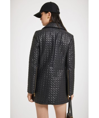 Longline zipped jacket in eco-friendly quilted nylon À commander