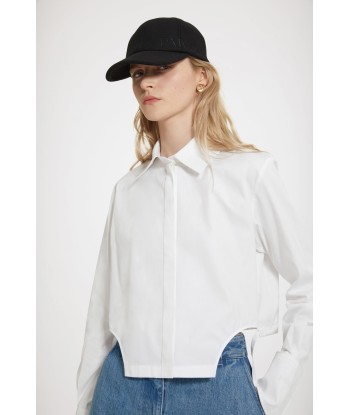 Cut-out cropped shirt in organic cotton shop