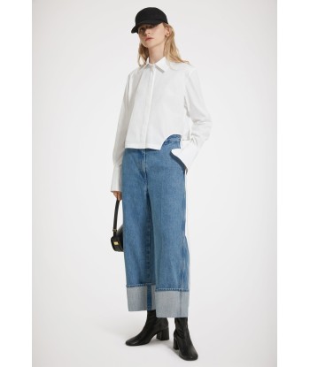 Cut-out cropped shirt in organic cotton shop