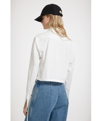 Cut-out cropped shirt in organic cotton shop