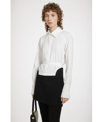 Cut-out cropped shirt in organic cotton shop