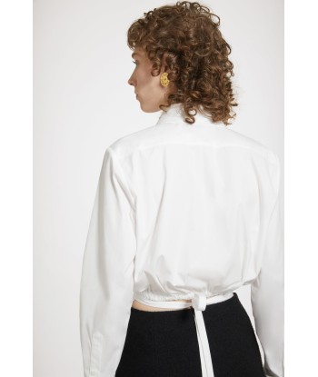 Cut-out cropped shirt in organic cotton shop