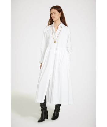 Midi shirt dress in organic cotton Amélioration de cerveau avec