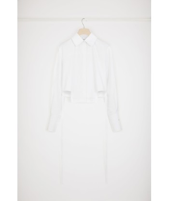 Cut-out cropped shirt in organic cotton shop