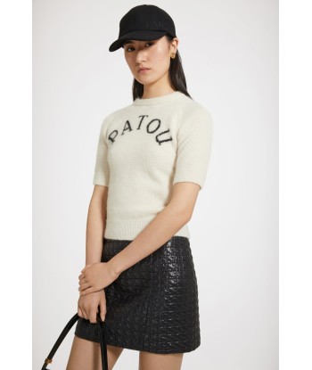 Patou jacquard top in sustainable alpaca blend de technologie