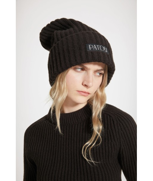 Patou beanie in wool and cashmere la livraison gratuite