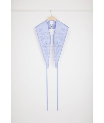 Long embroidered collar in eco-friendly satin ouvre sa boutique