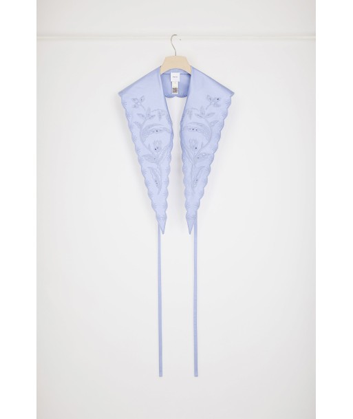 Long embroidered collar in eco-friendly satin ouvre sa boutique