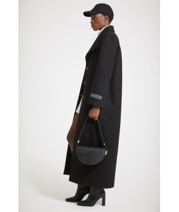 Long tailored coat in wool-blend felt pas cheres