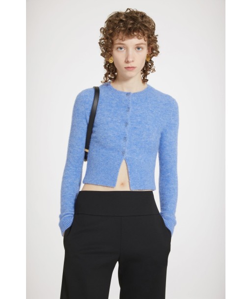 Cropped cardigan in sustainable alpaca blend l'évolution des habitudes 