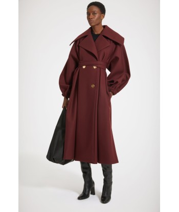 Oversized statement coat in wool-blend felt Véritable concentré