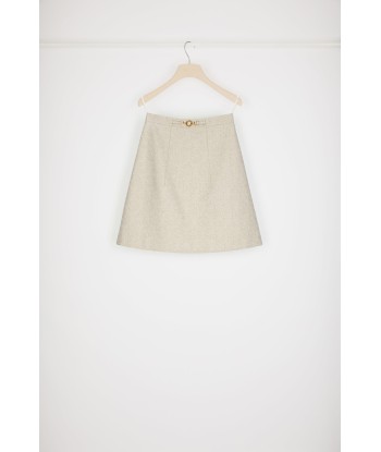 Medallion mini skirt in organic cotton jacquard en ligne