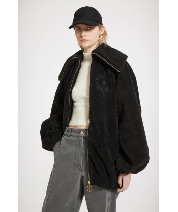 Faux shearling bomber jacket in recycled polyester pas cheres