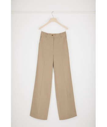 Iconic long trousers in organic cotton gabardine À commander