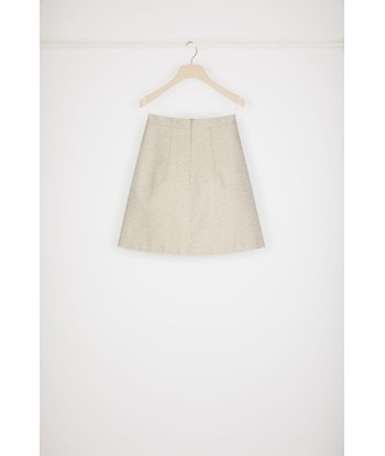 Medallion mini skirt in organic cotton jacquard en ligne