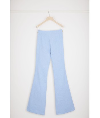 Flared trousers in stretch tweed pas cher chine