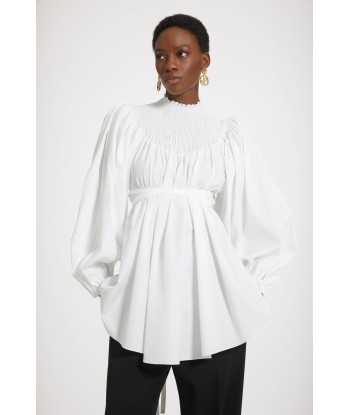 Smock collar tunic in organic cotton de l' environnement