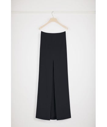 Slit maxi skirt in technical crepe 50-70% off 