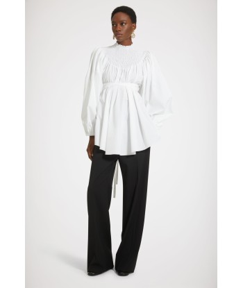 Smock collar tunic in organic cotton de l' environnement