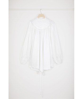 Smock collar tunic in organic cotton de l' environnement