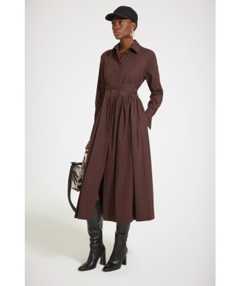 Midi shirt dress in organic cotton Comparez et commandez 