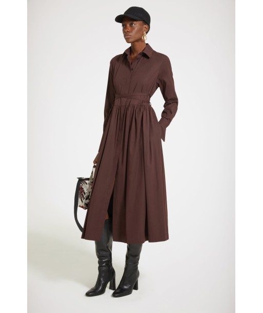 Midi shirt dress in organic cotton Comparez et commandez 