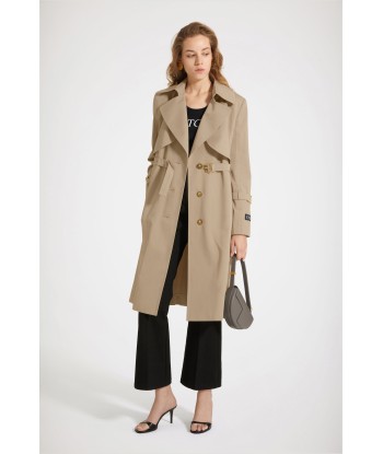 Trench coat in organic cotton gabardine la colonne vertébrale