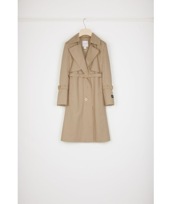 Trench coat in organic cotton gabardine la colonne vertébrale