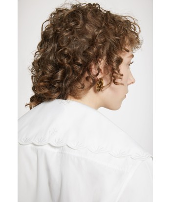 Long embroidered collar in organic cotton En savoir plus