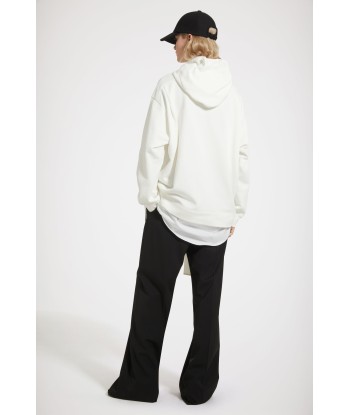 Trompe l'oeil hoodie dress in organic cotton store