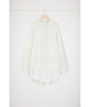 Trompe l'oeil hoodie dress in organic cotton store