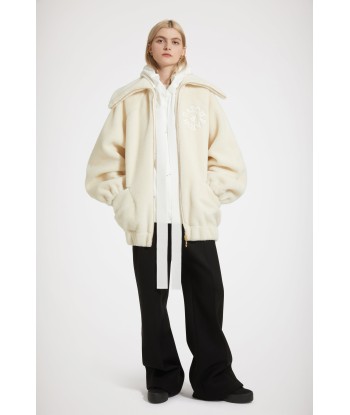 Faux shearling bomber jacket in recycled polyester les ligaments