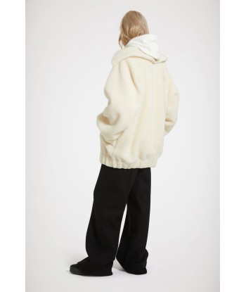 Faux shearling bomber jacket in recycled polyester les ligaments