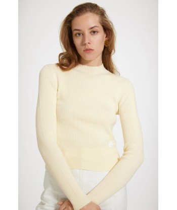 Signature rib jumper in Merino wool Fin de série