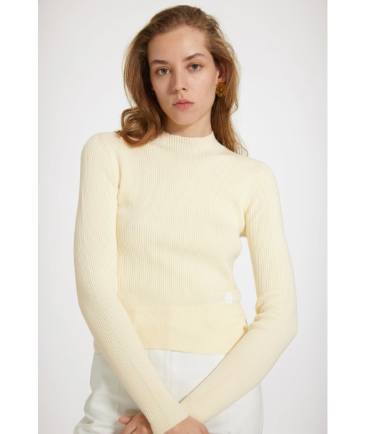 Signature rib jumper in Merino wool Fin de série